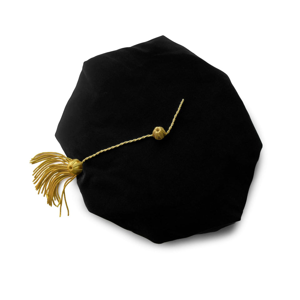Endea Graduation Deluxe Doctoral Tam eight-sided crown for a distinguished ceremony look