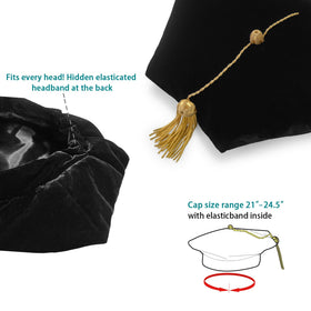 Endea Graduation gold bullion tassel detail conveys traditional prestige