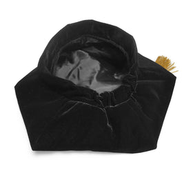 Endea Graduation velvet tam texture showing rich fabric and regal appearance