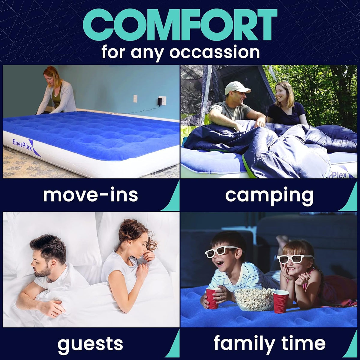 EnerPlex air mattress perfect for adults and kids.