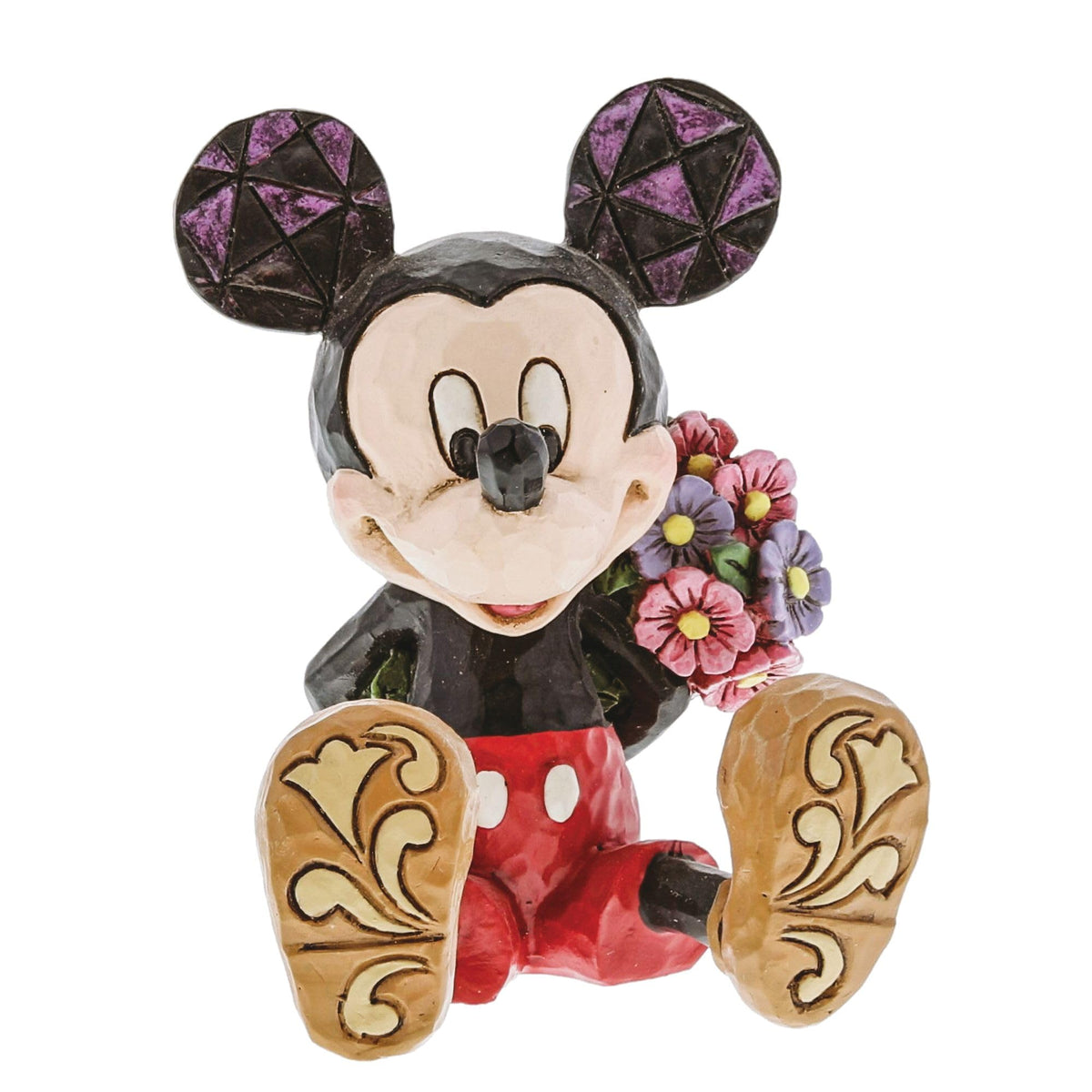Enesco Mini Mickey stands 2.75 inches tall, perfect for compact shelves.