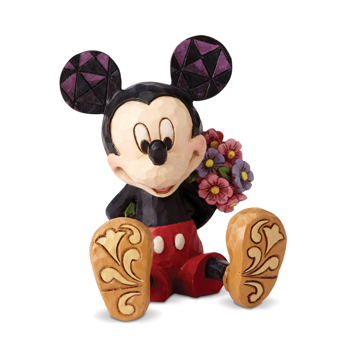 Enesco Disney Traditions Mini Mickey figurine with hand-painted detail for vibrant display.