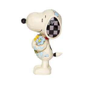 Enesco Snoopy spring-flowers detail close-up highlighting craftsmanship