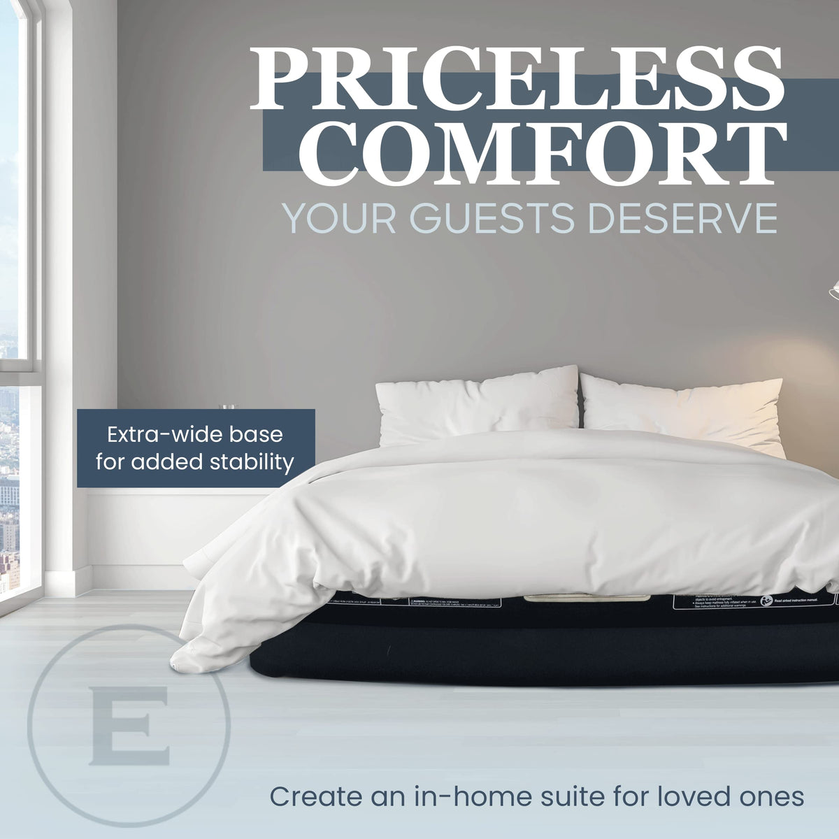 Englander Twin Air Mattress packs compactly for travel and storage.