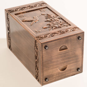 engmvwod urn satin bag protects the keepsake from scratches during storage