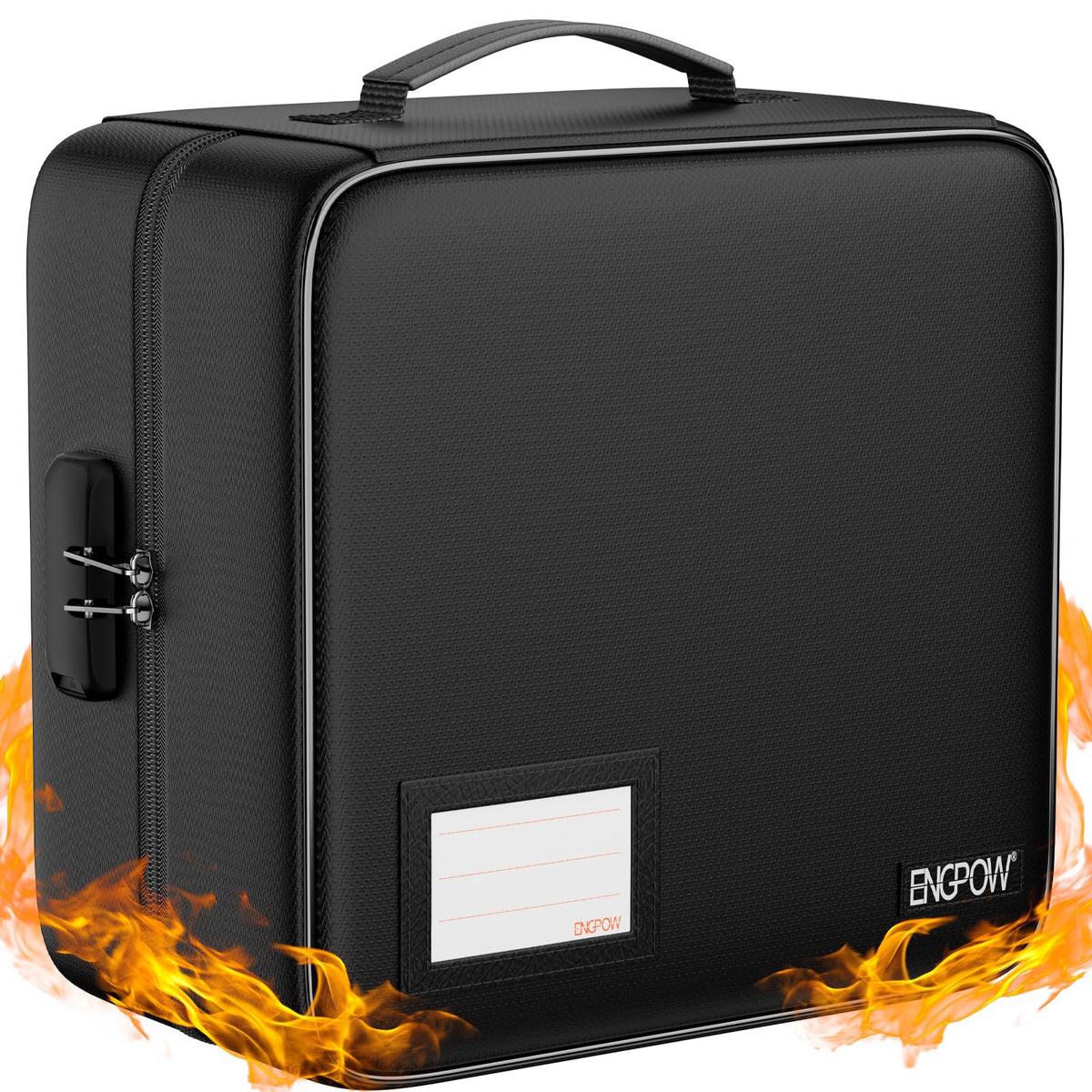 ENGPOW fireproof CD DVD case protects media from heat exposure