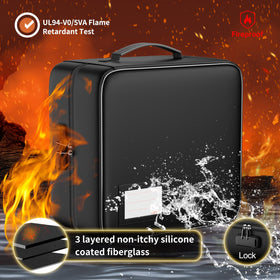 ENGPOW lockable fireproof CD DVD case with combo lock for security