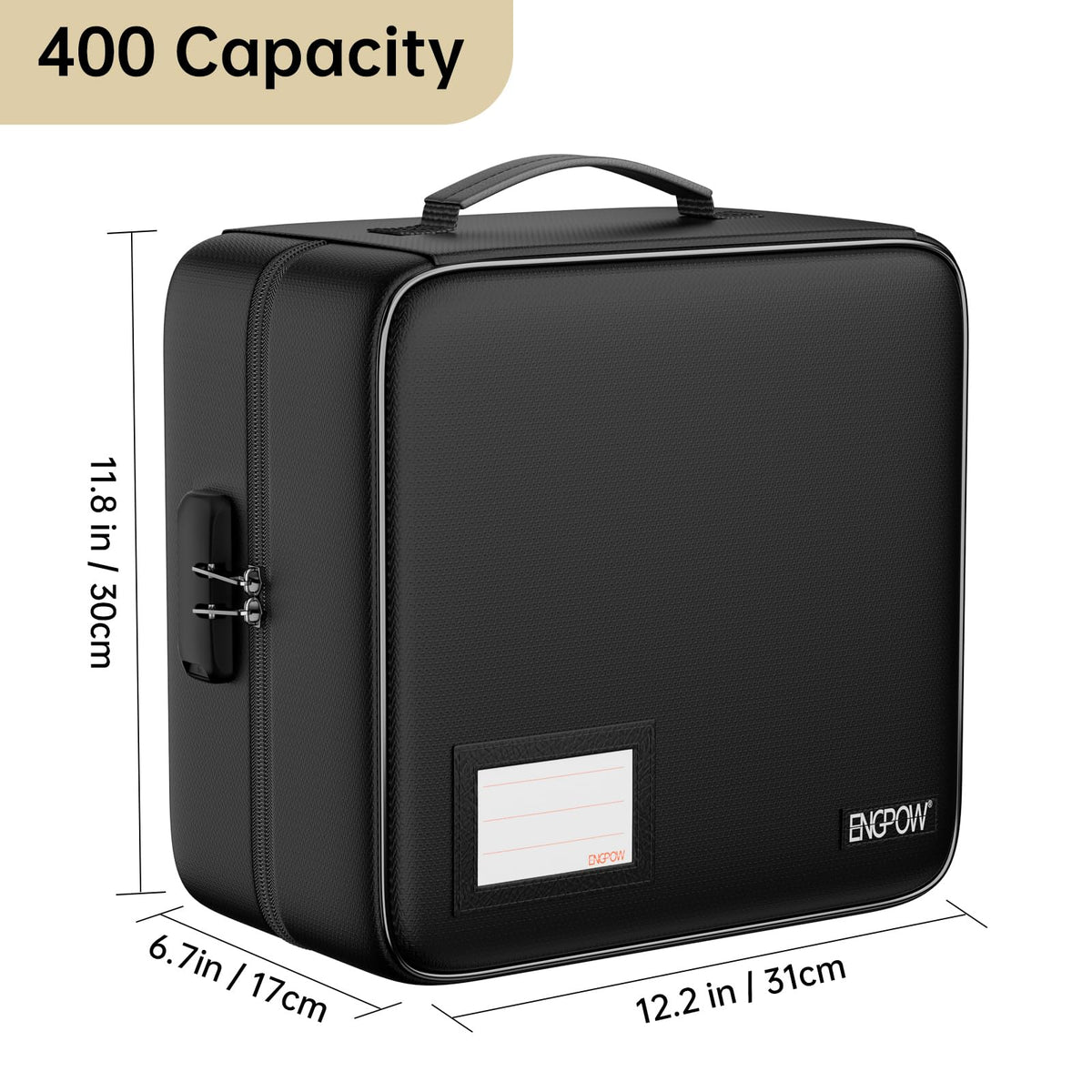 ENGPOW travel-friendly CD DVD case fits in car trunks or bags