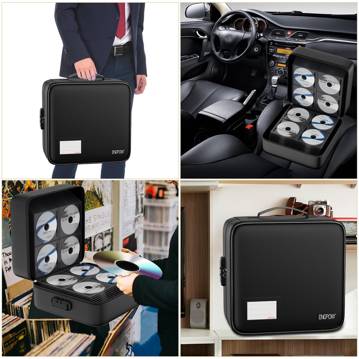 ENGPOW water and dust resistant materials protect discs in any environment