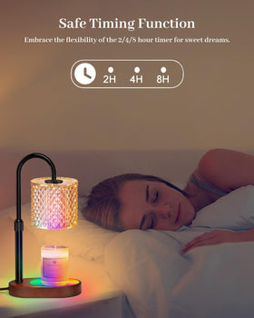 Engpure Candle Warmer Lamp shows adjustable height to fit various candle sizes.