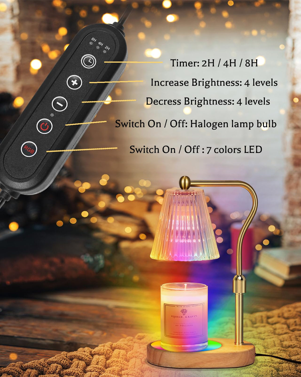 Engpure warmer height adjustment to fit various jar candles.