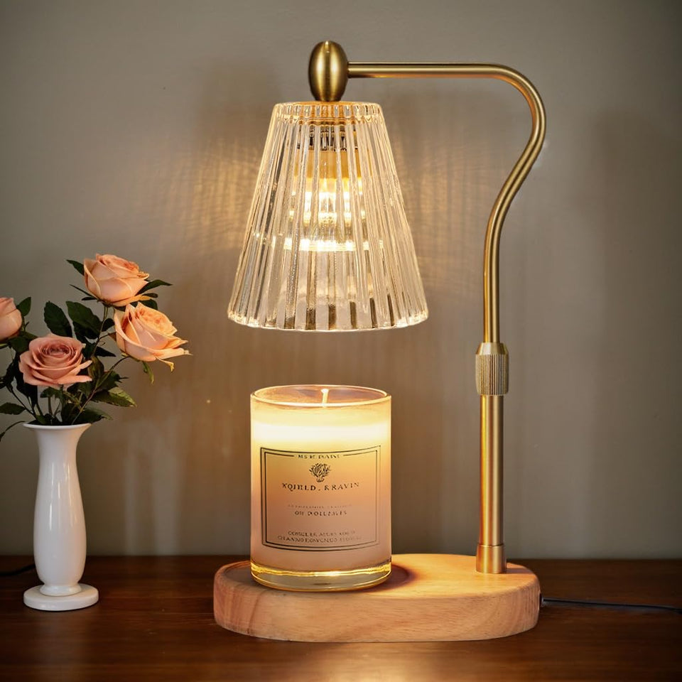 Engpure candle warmer lamp with dimmer settings for customizable aroma intensity.
