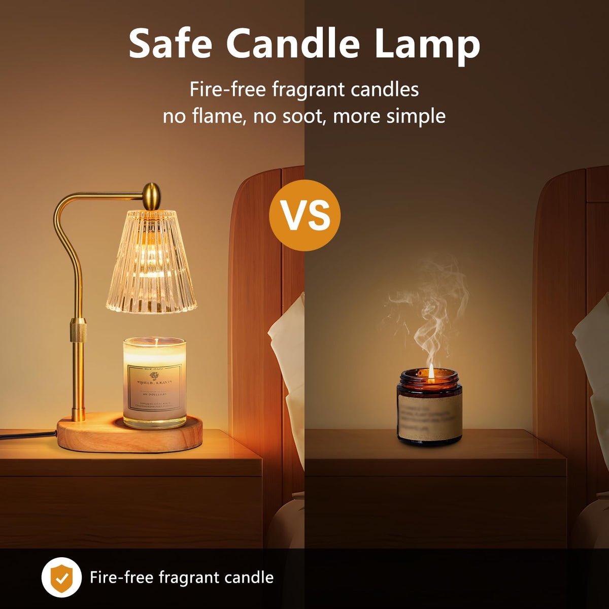 Engpure candle warmer lamp fits most candle sizes for versatile home scenting.