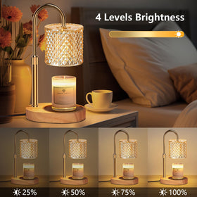 Engpure candle warmer lamp with height adjustment fits candles up to 8 inches tall.