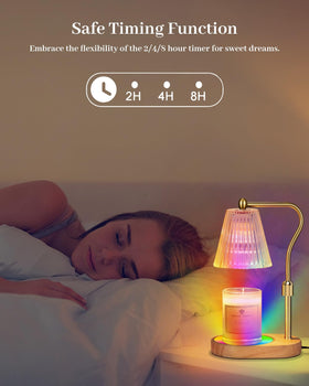 Engpure warmer with timer and dimmer for customized lighting.
