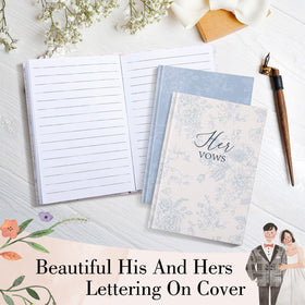Open inside page view showing vow writing space.