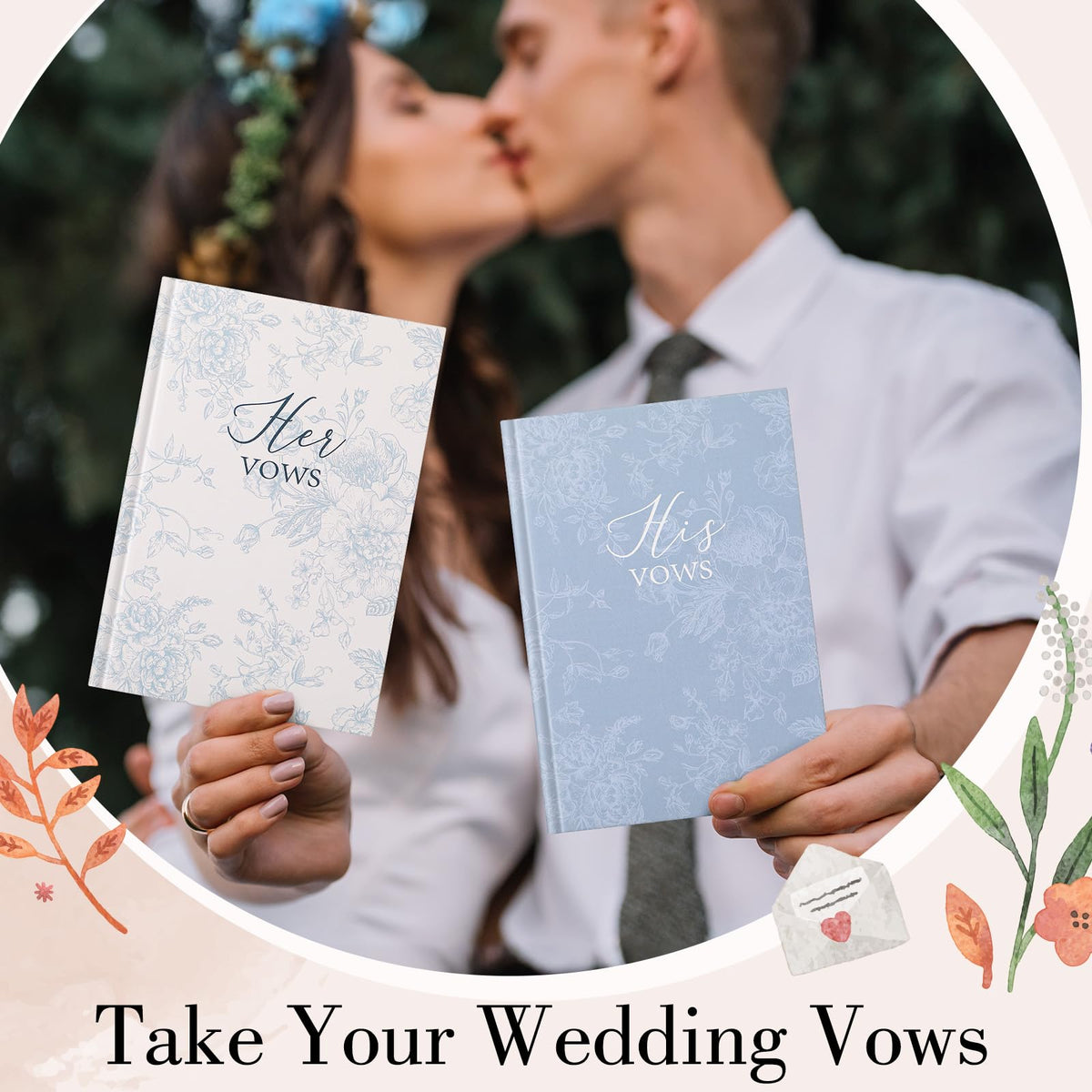 Engrowtic vow book pair presented as a thoughtful wedding gift.