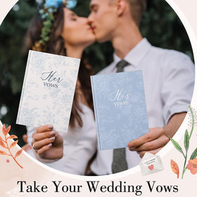 Engrowtic vow book pair presented as a thoughtful wedding gift.