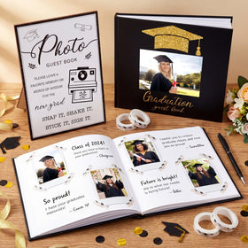 Engrowtic wooden photo sign for grad celebrations and keepsakes