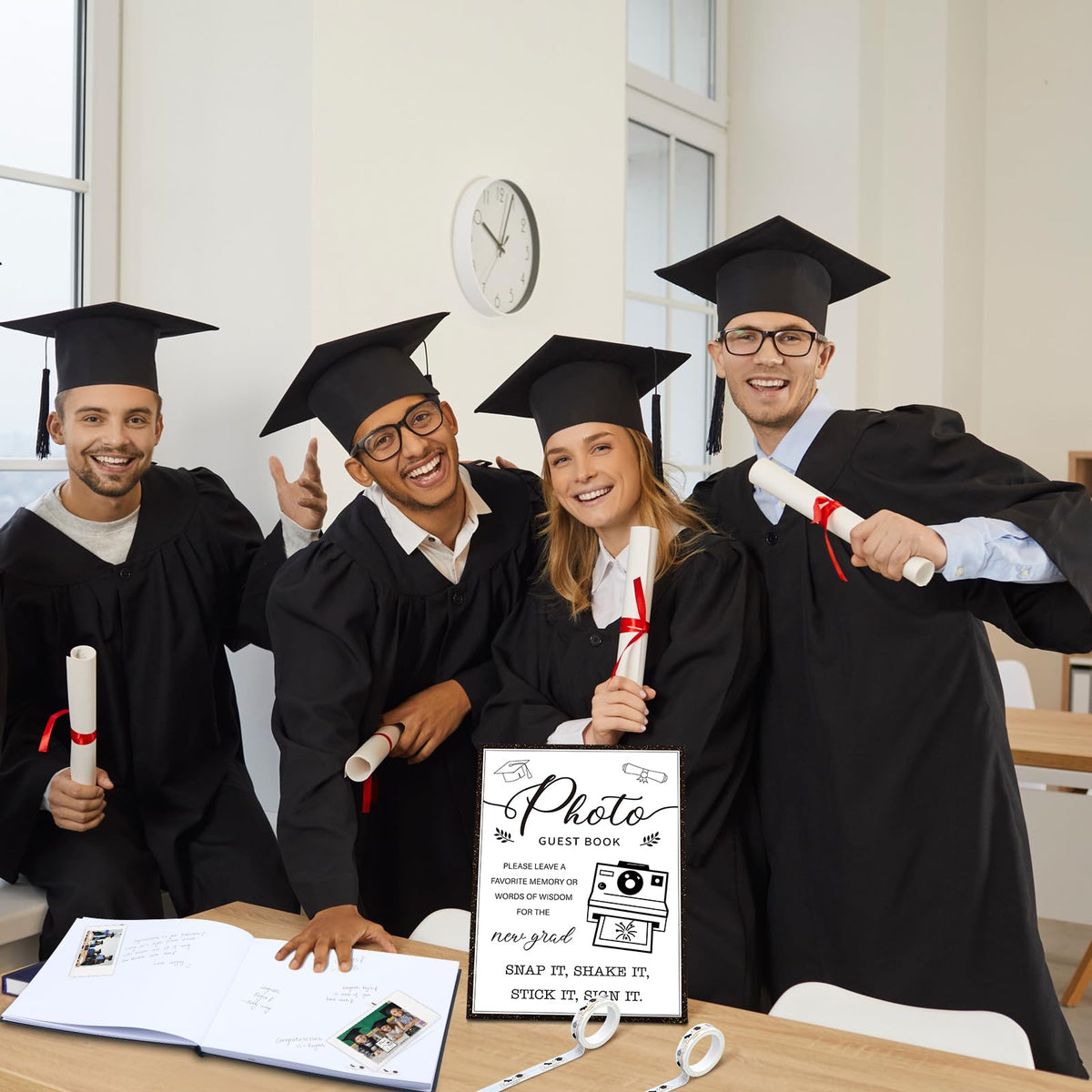 Engrowtic wooden photo sign decorative prop for candid grad photos.