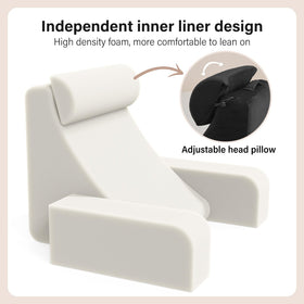 Enitya convertible design lets armrests become leg support for comfort