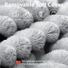 ENITYA back pillow includes a machine washable cover for easy care