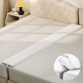 ENITYA gap filler 12-inch wide on bed creates a seamless sleep surface.