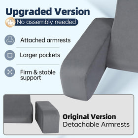 ENITYA large side pockets keep remote and book within reach