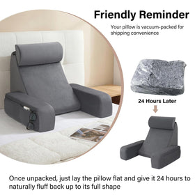 ENITYA versatile pillow for bed, couch, or floor lounging