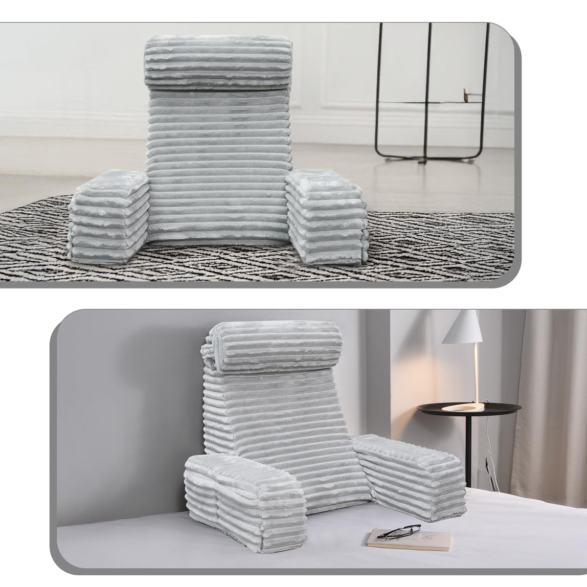 ENITYA reading pillow has a portable carry handle for easy moving