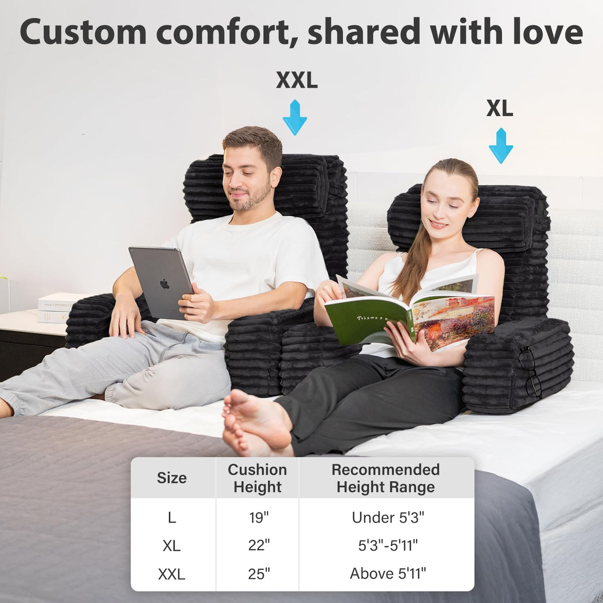 ENITYA portable backrest pillow with a carry handle for easy moving.