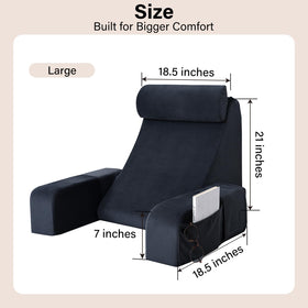 ENITYA Reading Pillow removable cover is machine-washable for easy cleaning.