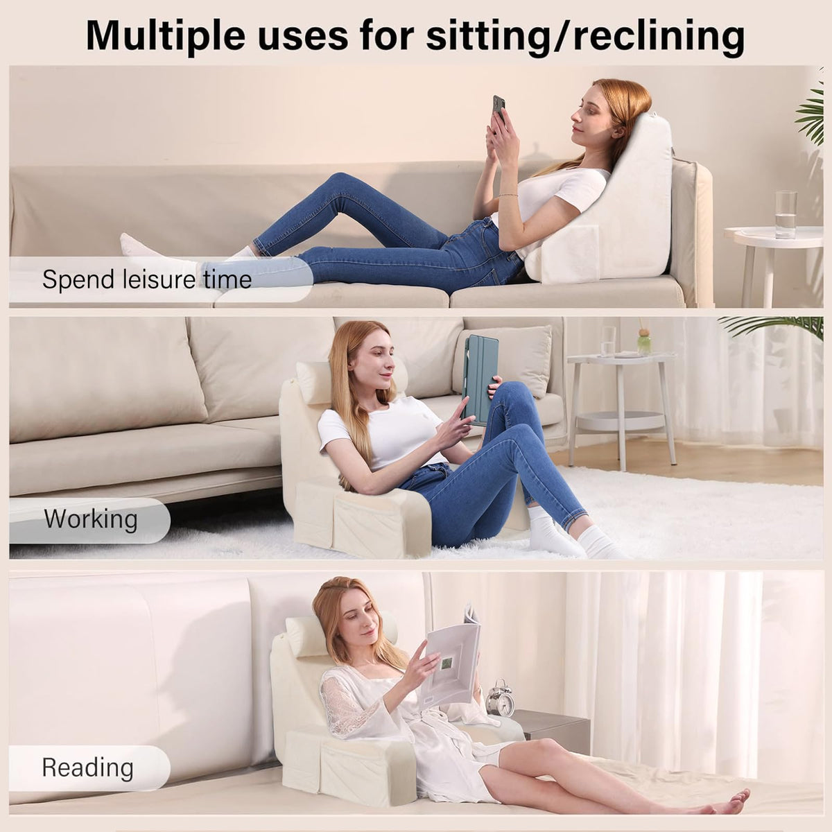 ENITYA soft fabric cover provides cozy comfort and easy cleaning.