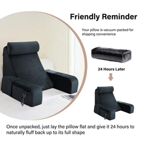 Enitya 45-degree backrest contours to neck and shoulders