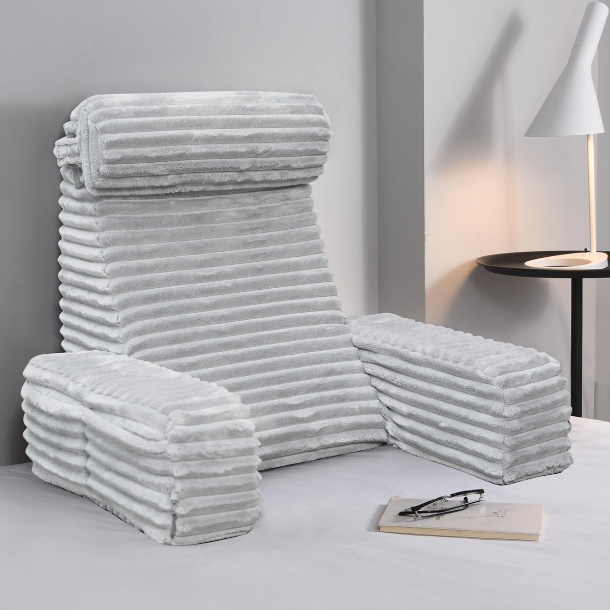 ENITYA two-side storage pockets keep remotes and phones organized