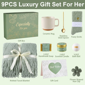 ENJOLLY Get Well Soon Gift Basket mug for enjoying hot drinks at home
