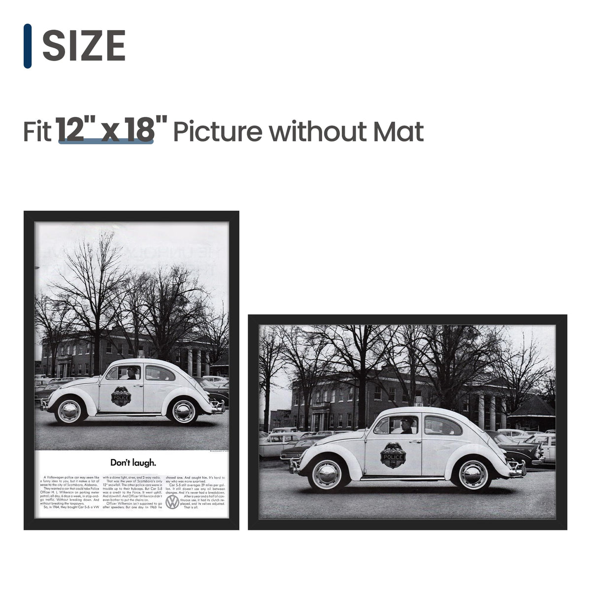ENJOYBASICS plastic frame with HD cover keeps posters safe