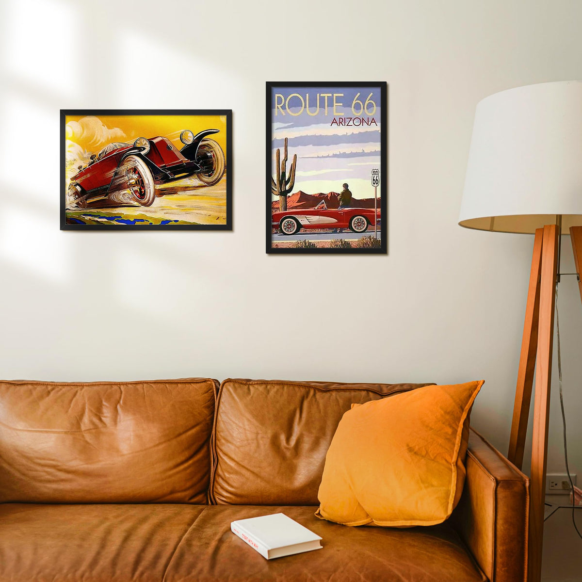 ENJOYBASICS 13x19 frame back-hang setup enables vertical or horizontal installation.
