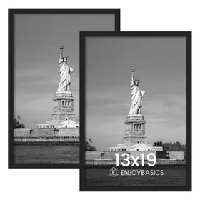 ENJOYBASICS 13x19 frame front view for secure poster display and wall mounting.