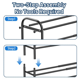 ENJOYBASICS 16-pair capacity when expanded keeps shoes neatly accessible
