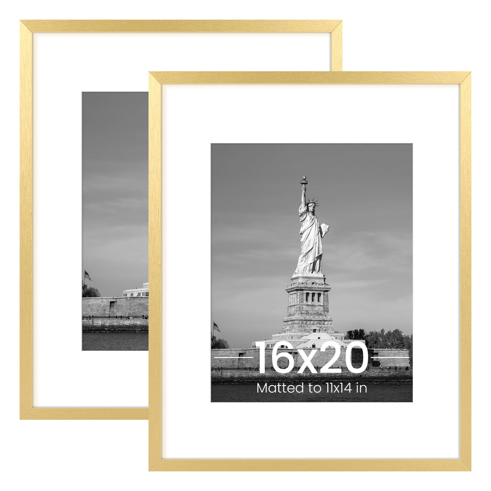 ENJOYBASICS 16x20 gold frame front view for a refined gallery display