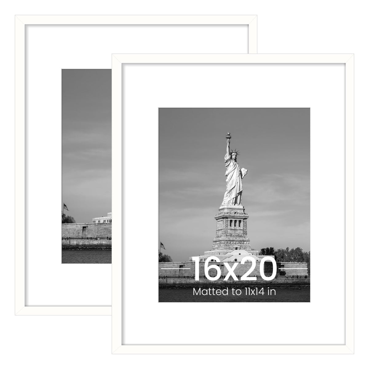 ENJOYBASICS 16x20 frame with mat displaying an 11x14 photo for a tidy gallery.
