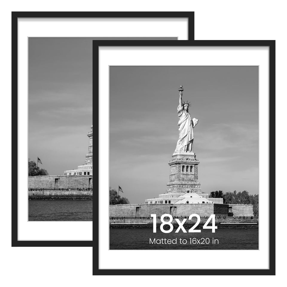 ENJOYBASICS 18x24 frame front view with mat for gallery-ready display
