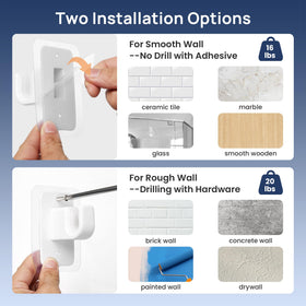 Versatile use for living rooms, bedrooms, kitchens, and doorways.