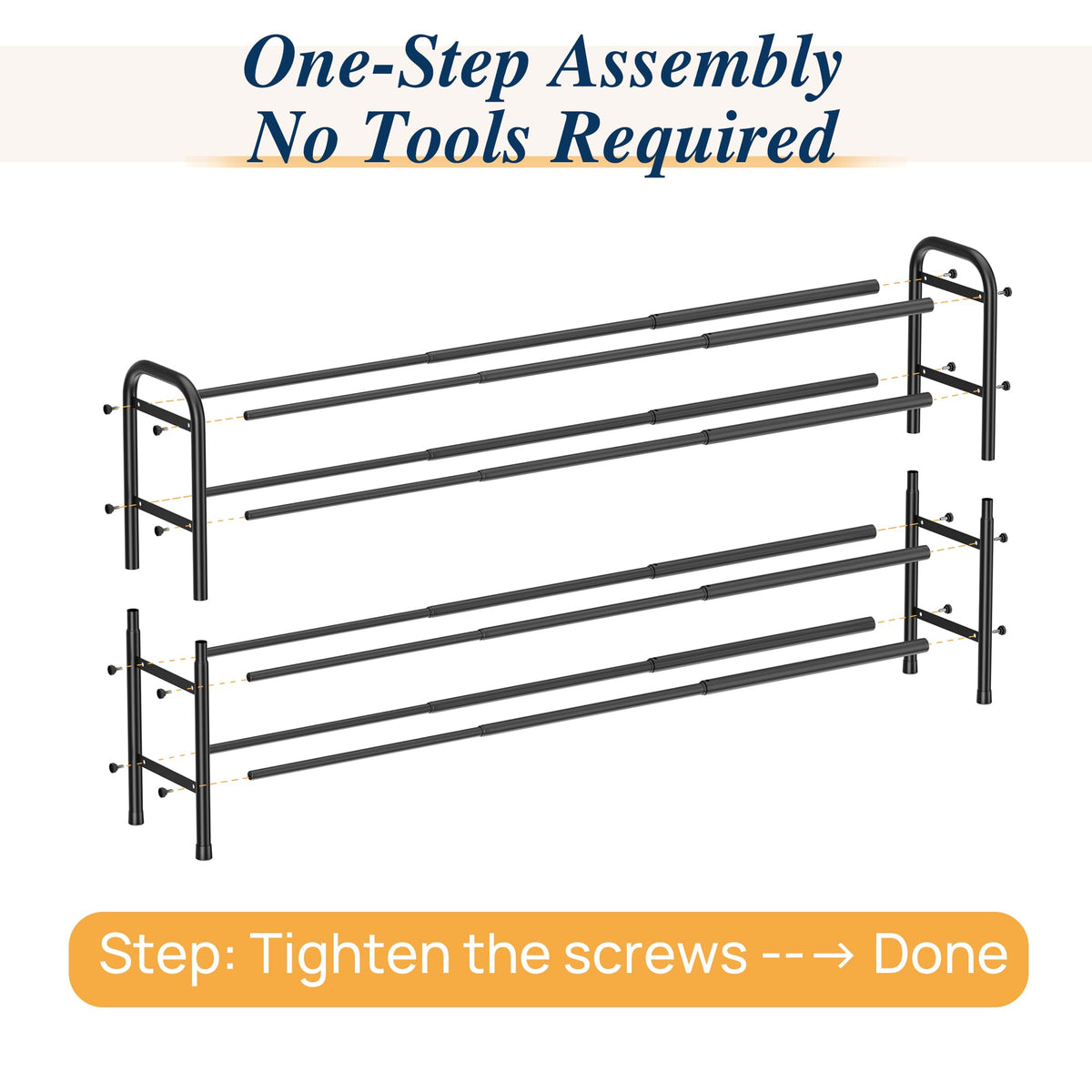 ENJOYBASICS 24-pair capacity helps keep entryways organized and clutter-free.