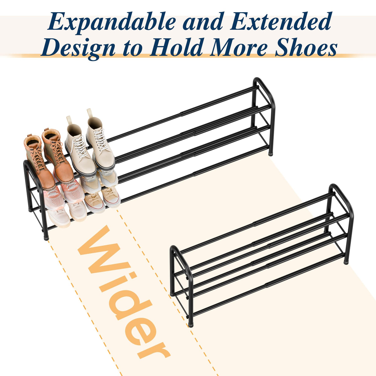 ENJOYBASICS adjustable width design fits small spaces from entryways to corners