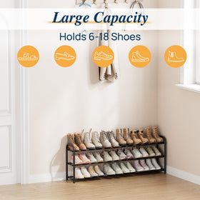 ENJOYBASICS 3-tier rack being assembled with included screws, no tools required