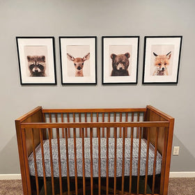 ENJOYBASICS black frame enhances living spaces with clean, modern lines.