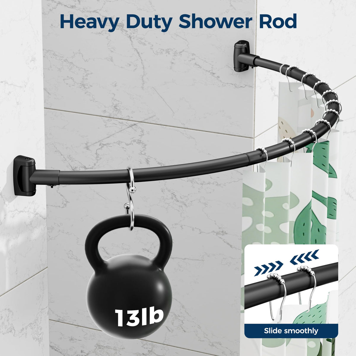ENJOYBASICS adjustable length from 35 to 77 inches for different layouts.