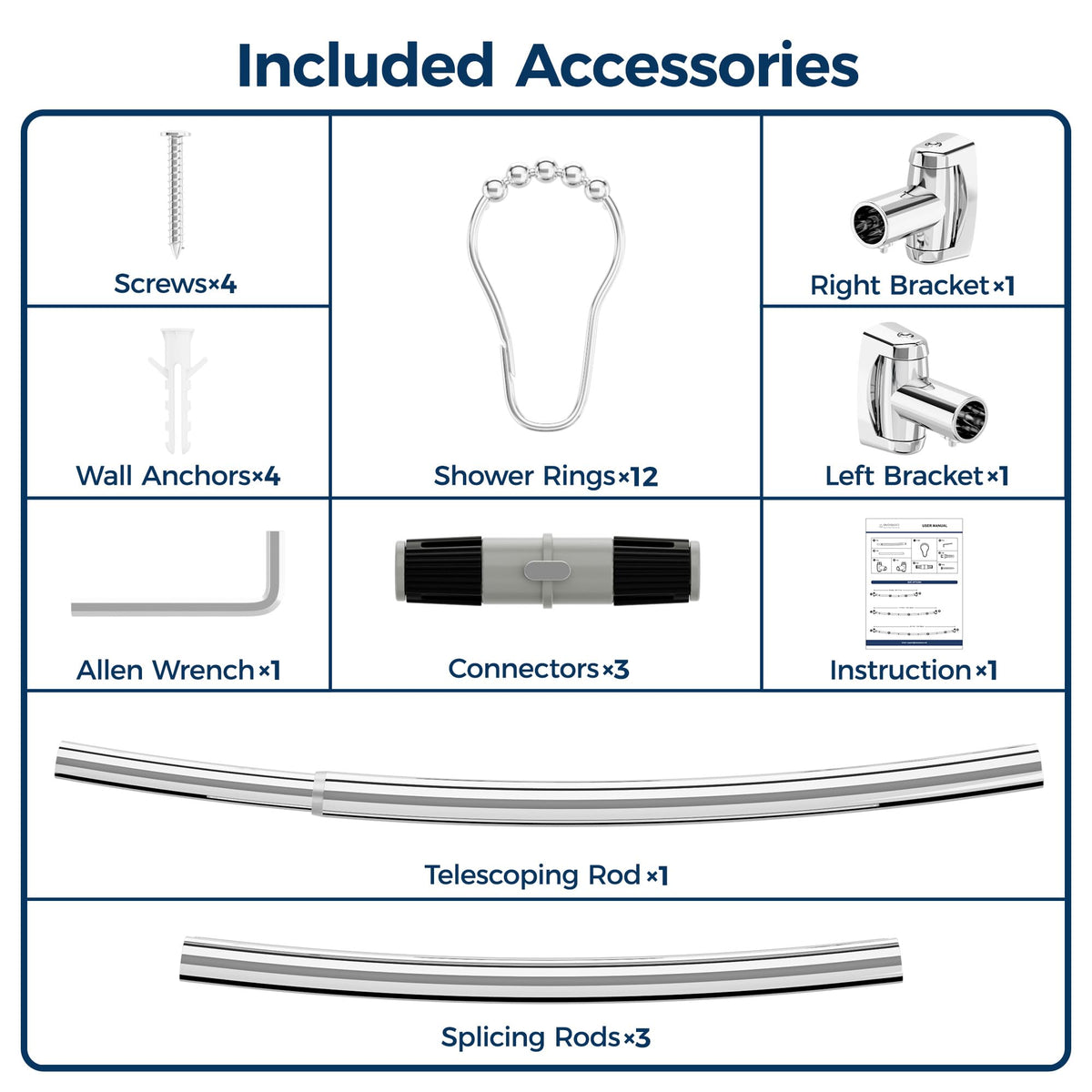 ENJOYBASICS aluminum-ABS hardware resists rust in busy bathrooms.